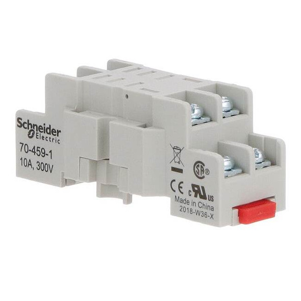 Schneider Electric Rly Sockt,Stndrd,Squre,8 Pin, Scrw Clamp 70-459-1