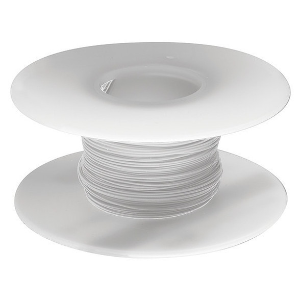 Ok Industries Spooled Wrapping Wire, 26 AWG, White, Kynar(R), 100 ft R26W-0100