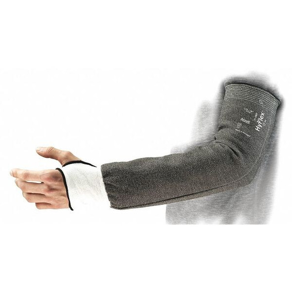 Ansell Cut Resistant Sleeve,HPPE,Gray,W,16" L 11-281