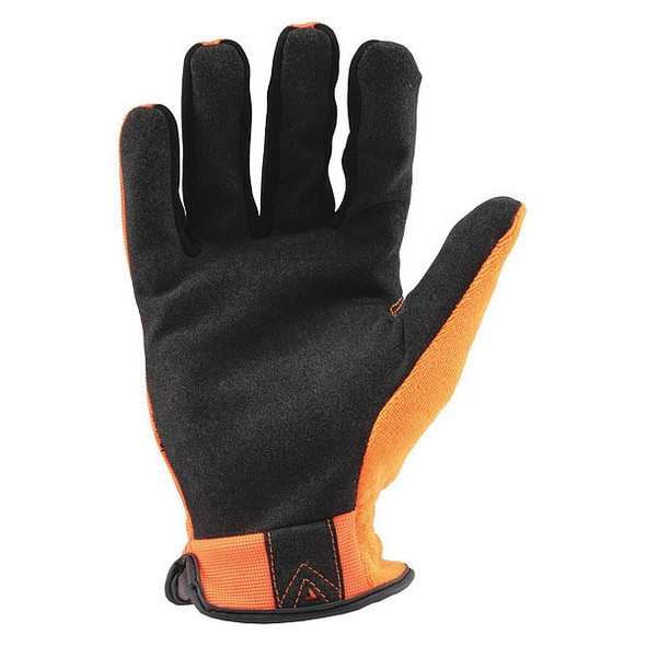 Command(TM) Hi-Vis Mechanics Touchscreen Gloves, Nylon Palm, Polyester Back, 2XL, Orange