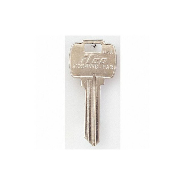 Kaba Ilco Key Blank, FA3,Brass, PK10 A1054WD-FA3 Kaba Ilco Key Blank, FA3,Brass, PK10 A1054WD-FA3