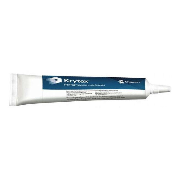 Krytox 0.5 oz., Tube, Synthetic, White GPL-205