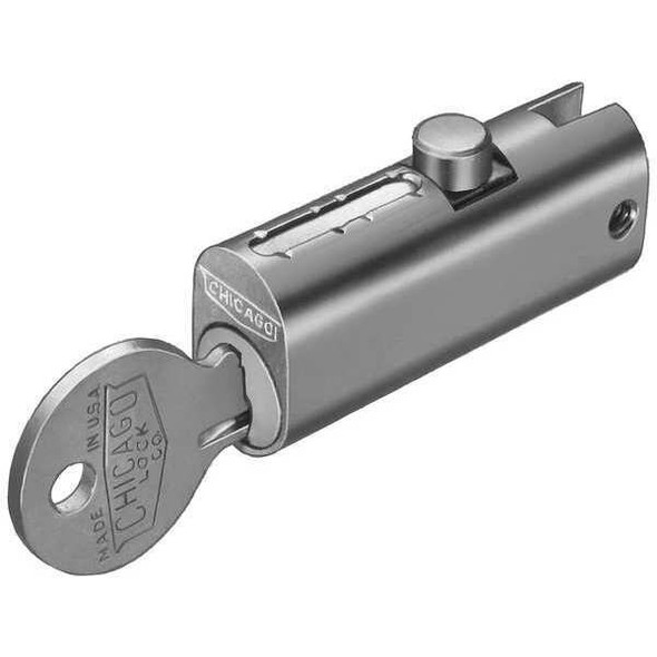 File Cabinet Locks, Chrome, 0 Number of Keys, Alike Key Type