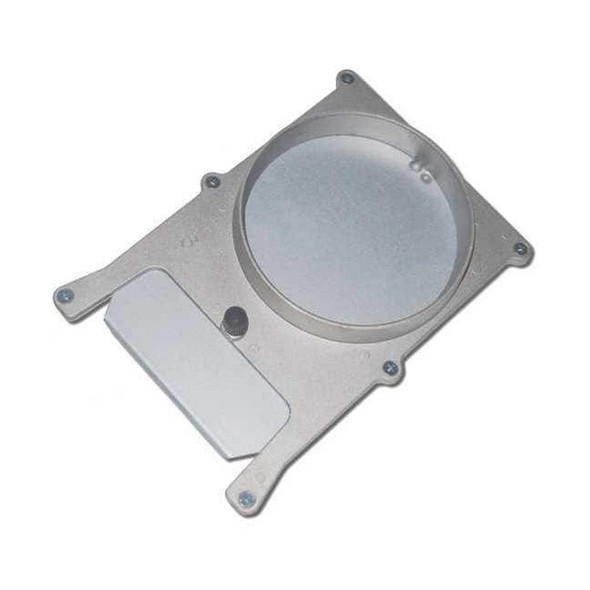 Blast Gate, Cast Aluminum Body, Galvanized Steel Gate, 15 in W, 9 63/64 in L