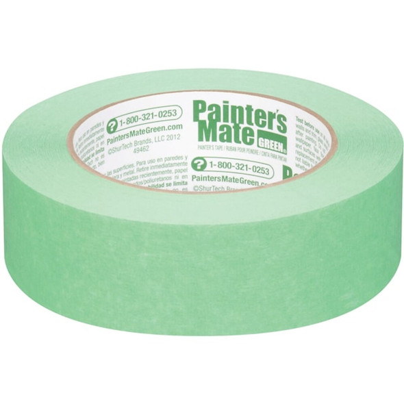 Painter's Tape, 36 mm W x 55 m L, 5.4 mil Thick, Green, Rubber Adhesive  667017