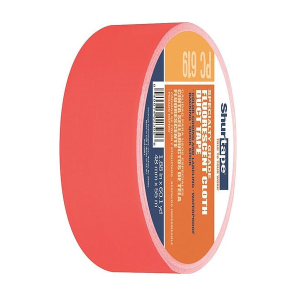 Shurtape DuctTape, Orange, 60-1/8ydL, 1-7/8inW 105451
