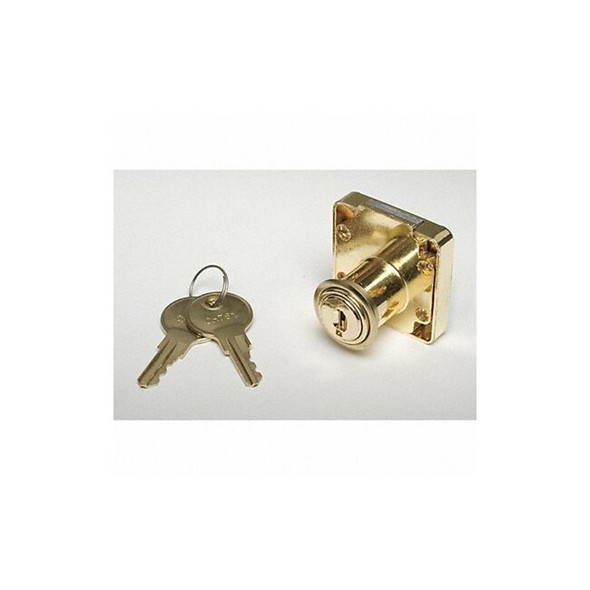 Manufacturer Varies Cabinet Drawer Dead Bolt Locks,Gold,Sq 1XRY2
