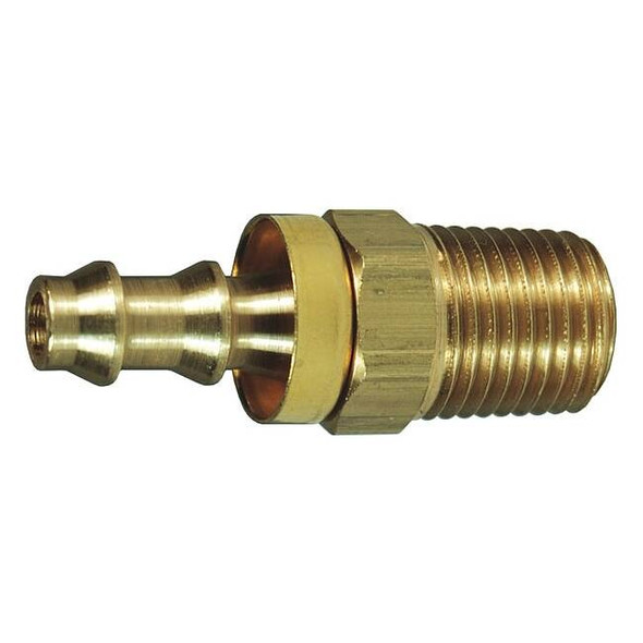 Dixon BarbedHoseFitting,NPT,1/2",Brass,Strght 2720808CBC