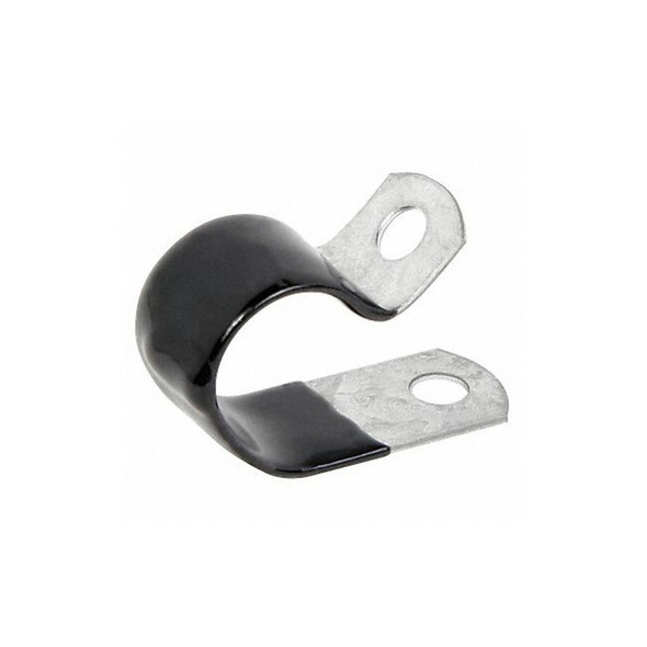 Cable Clamp, Steel, 5/16 in Bundle Dia., Black, 50 PK