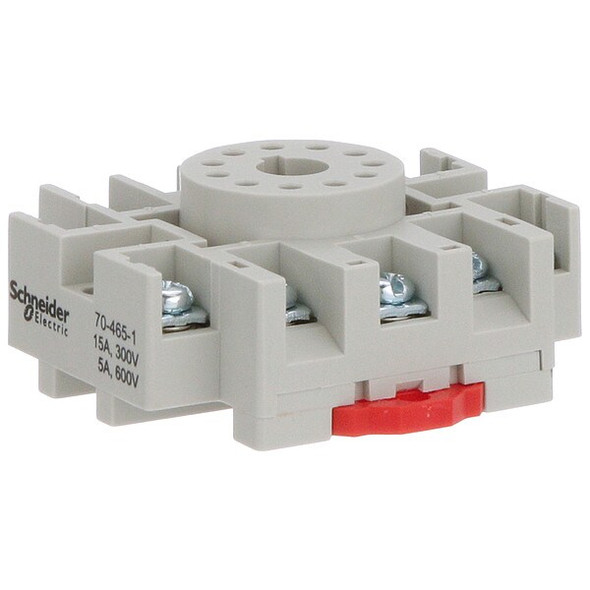 Schneider Electric Relay Socket, Octal, 11 Pins, 15 A 70-465-1 Schneider Electric Relay Socket, Octal, 11 Pins, 15 A 70-465-1