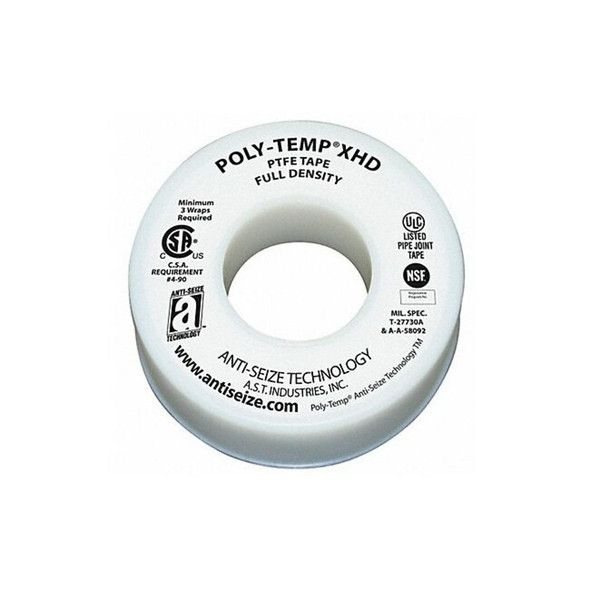 Anti-Seize Technology Thread Sealant Tape,1/2 In. W,260 In. L 46230