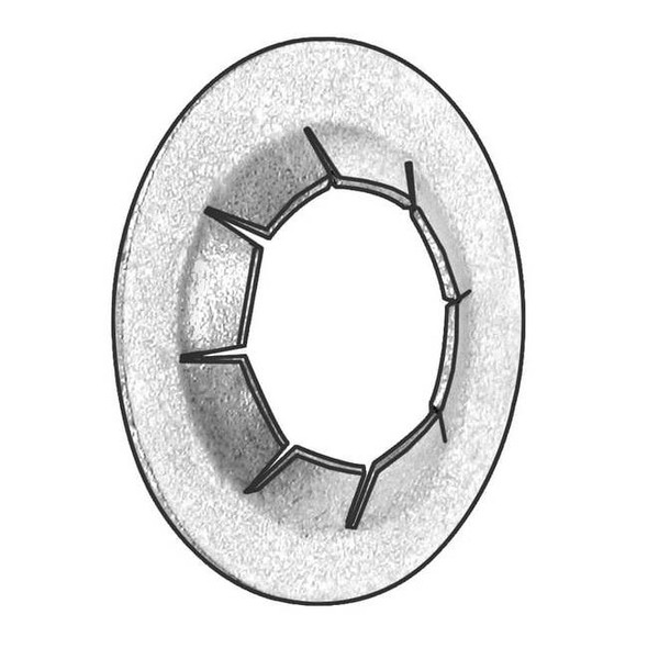 Manufacturer Varies Push Nut, Stud Retention, Stl, 3/16In, PK200 4HFW3