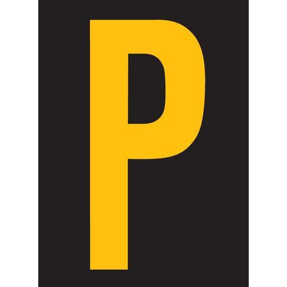 Stranco LetterLabel,Vinyl,2-7/8inH,1-3/4inW,PK25 RUM200-P-YB