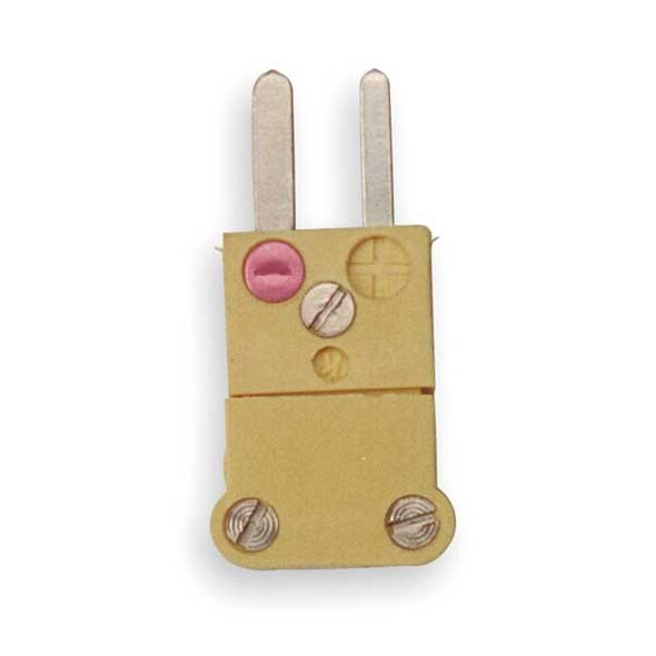 Tempco Thermocouple Plug,K,Yellow,Miniature TCAR-1012