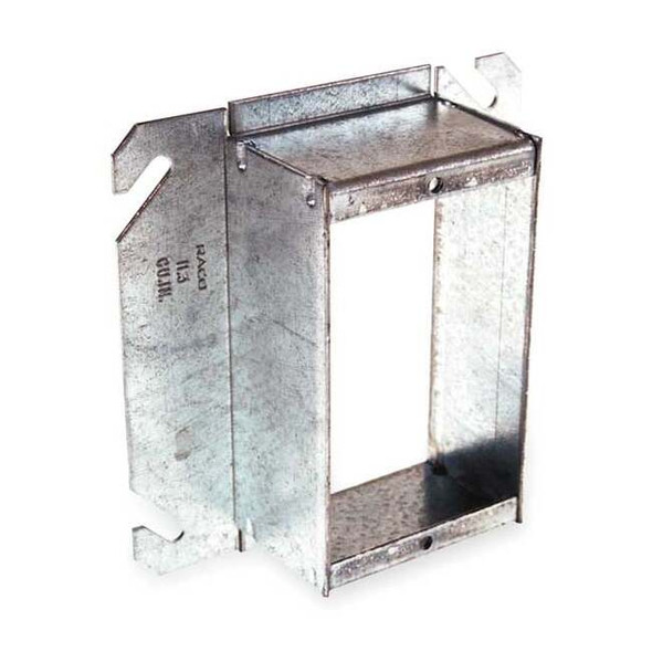 Raco Mud Ring, 1 Gang, Galvanized Zinc, Square Box Type 785