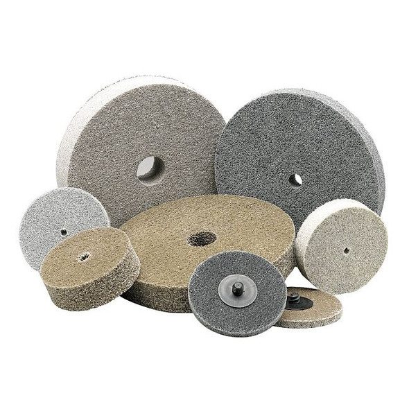 Norton Abrasives Unitized Wheel,3 in Dia,1/4 in Connect 66261015565