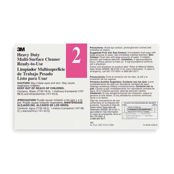 Tolco Secondary Label,Black, Pink/White,PK12 340402