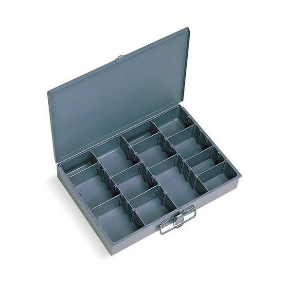 Steel, Compartment Drawer, 9 7/8 in D x 2 1/8 in H x 13 5/8 in W