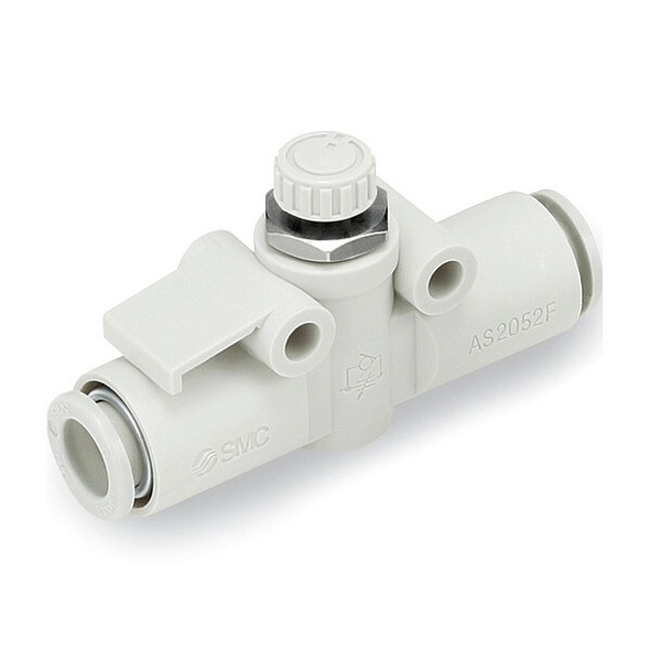 Smc Speed Control Valve, 5/16 in, Meter In AS2052F-08 Smc Speed Control Valve, 5/16 in, Meter In AS2052F-08
