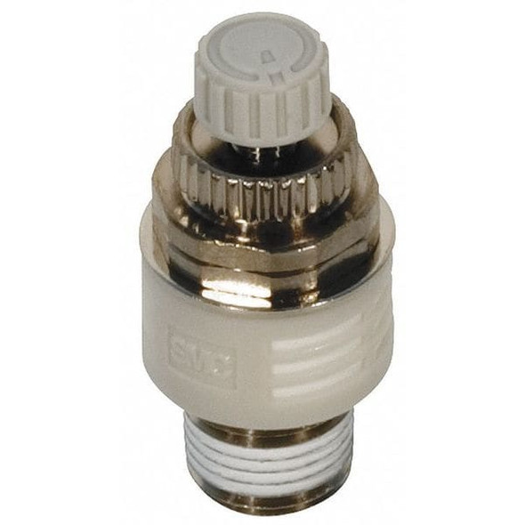 Smc Exhaust Port Flow Control,1/4 In. R(PT) ASN2-02