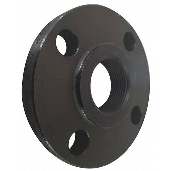 Flange Threaded Flange, 1-1/2" Pipe, NPT, Black Steel, Class 150