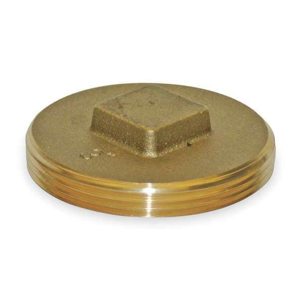 Manufacturer Varies Brass Raised Square Head Plug, MNPT, 3" Pipe Size 156-024