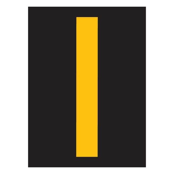 Stranco LetterLabel,Vinyl,2-7/8inH,1-3/4inW,PK25 RUM200-I-YB