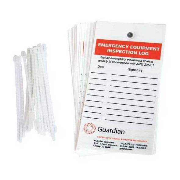 Guardian Equipment Inspection Tag,PK20 250-060R