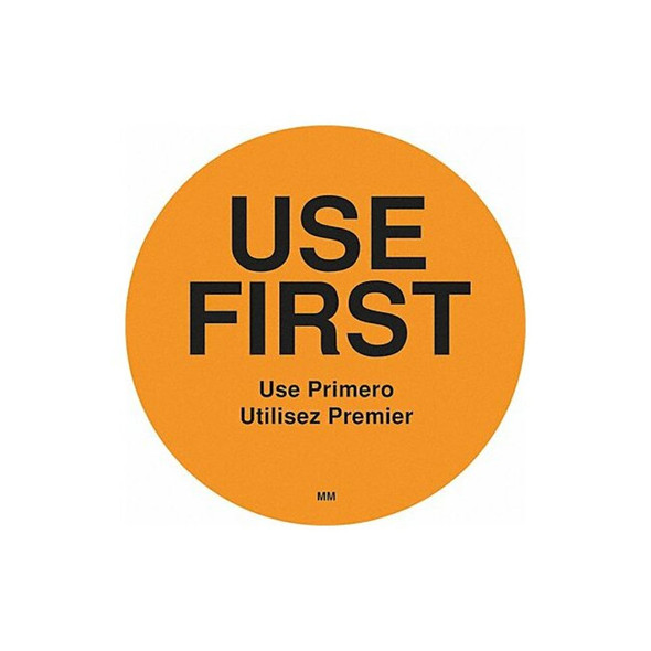 Daymark Use First Label,Orange,PK500 112596