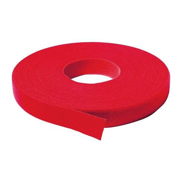 Velcro Brand Back-to-Back Strap, No Adhesive, 37.5 ft, 3/4 in W, Red 176064