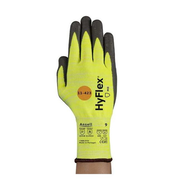 Cut Resistant Coated Gloves, Cut Level A2 ,Polyurethane ,Smooth ,L 1 PR
