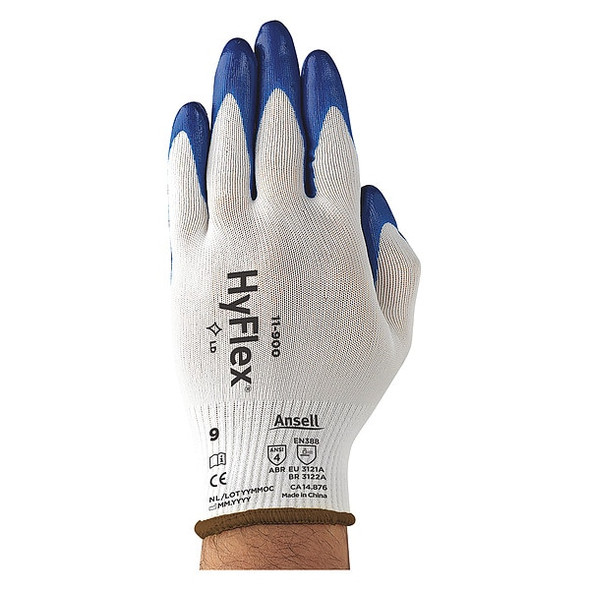 Ansell Coated Gloves,Palm and Fingers,XS,8" 11-900 Ansell Coated Gloves,Palm and Fingers,XS,8" 11-900