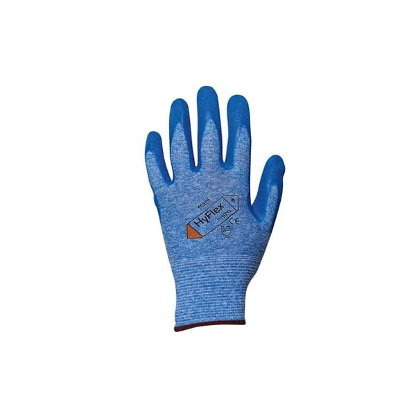 Ansell Coated Gloves, Nitrile, Textured, Palm, 4 Abrasion Level, Blue, 2XL (11) 1 PR 11-920