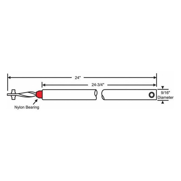 Manufacturer Varies Tube Balance,Non-Tilt Window,24-3/4" L 70-N24SR