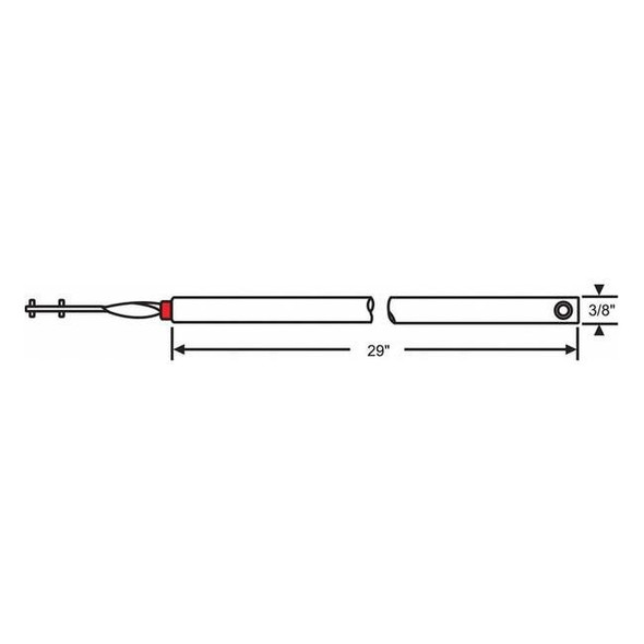 Manufacturer Varies Tube Balance, Red, Steel, 3/8 in H 83-29R