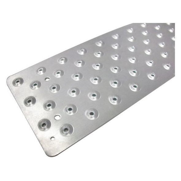Stair Tread Cover Aluminum Silver, 36 in W x 3/32 in Thick
