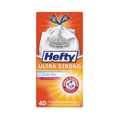 BAG,HEFTY ULT,13GAL,TL,WH