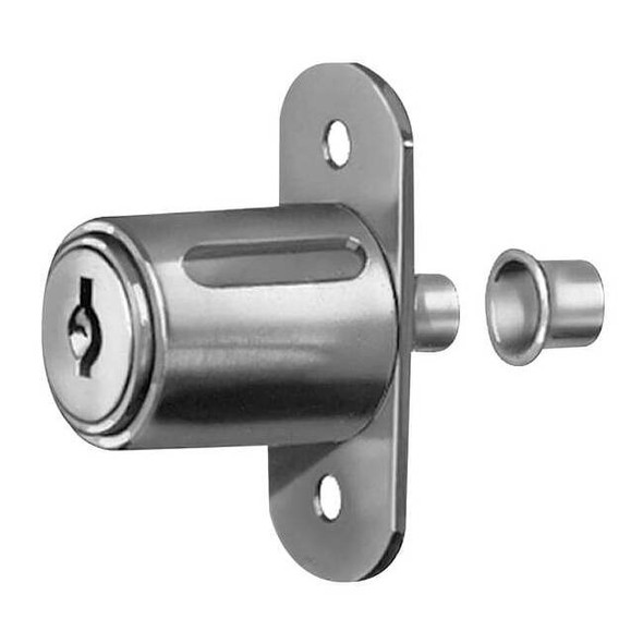 Compx National Sliding Door Lock, Nickel,Key C415A C8043-C415A-14A
