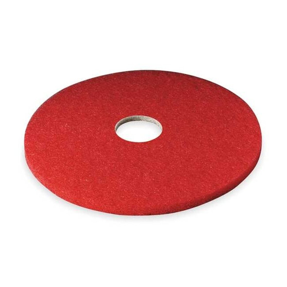 3m Buffing Pad,12 in Dia,Red,PK5 5100