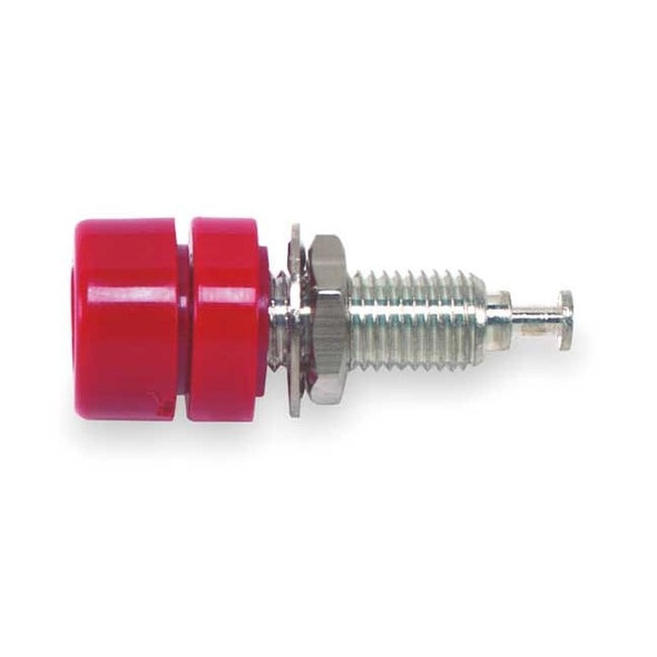 Pomona Electronics Banana Jack, 5000VDC, 15A, Red, PK10 1581-2-G/10P