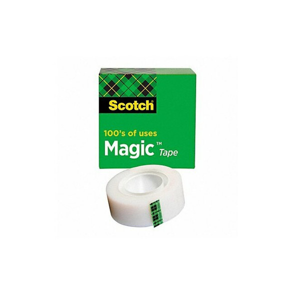 3m Office Tape,Transparent,3/4 In x 36 yd. 810