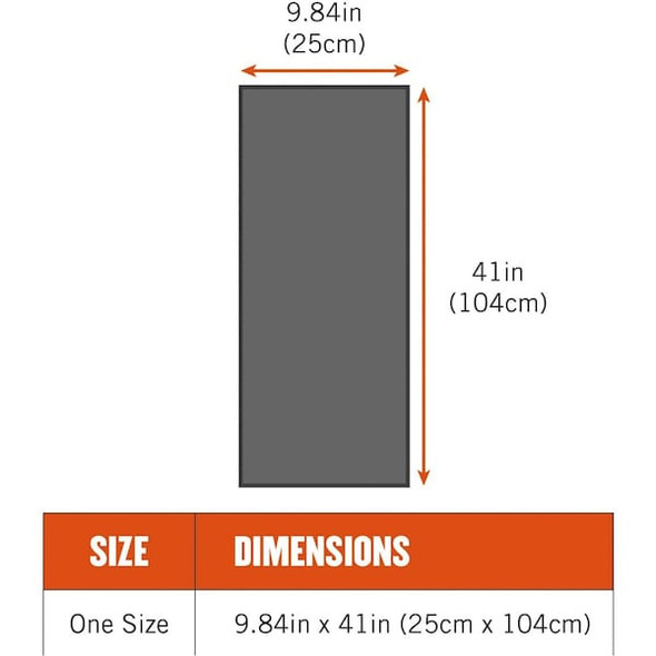 Ergodyne Cooling Towel,Bl,40-7/8in.L x 9-3/4in.W 6602MF