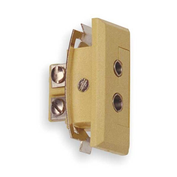 Tempco Panel Jack,K,Yellow,Standard Bezel Mount TCA-102-138