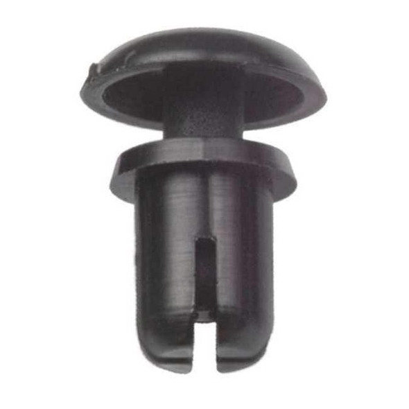 Push-In Rivet, Dome Head, 0.157 in Dia., 63/200 in L, Nylon Body, 10 PK