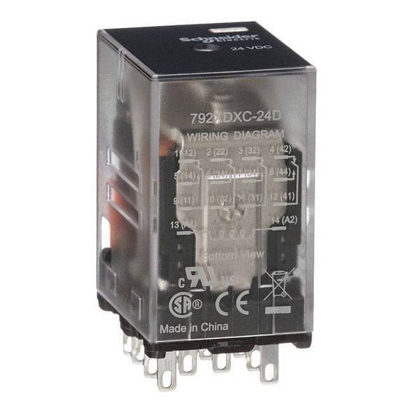 Plug-In, General Purpose Relay, Square, 6 A, 14 Pins, Faston Connector