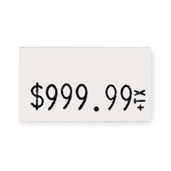 Garvey Pricing Label Kit,1-Line,White,PK3 90944