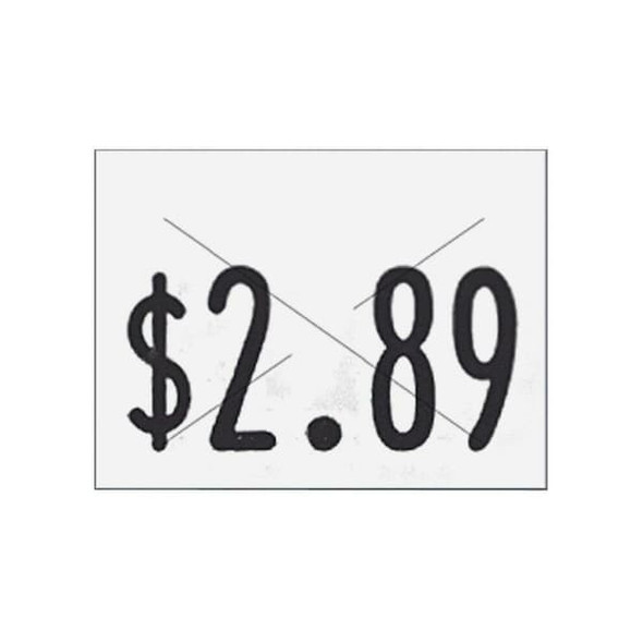Garvey Pricing Label Kit,1-Line,White,PK3 90944
