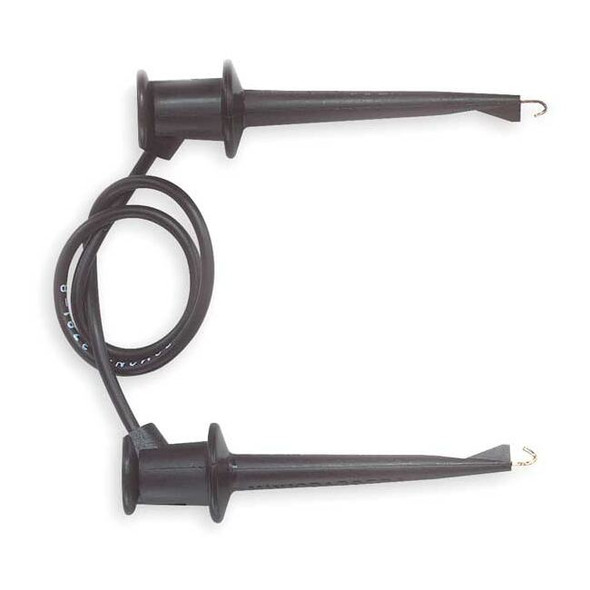 Pomona Electronics Mini Test Patch Cord, 12 in, Nylon, Black 3781-12-0