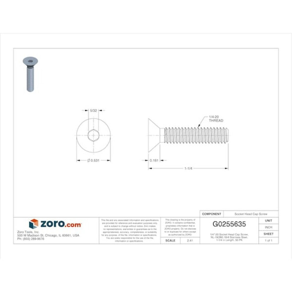 Foreverbolt FBFHEADS1420114P50