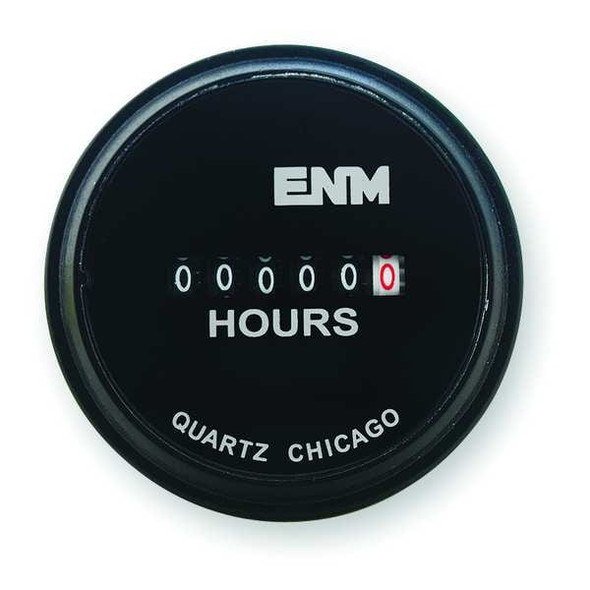 Enm DC Hour Meter,Electrical,2.31 in,Round T40A45